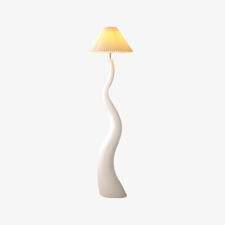Vridna Plisserad Golvlampa