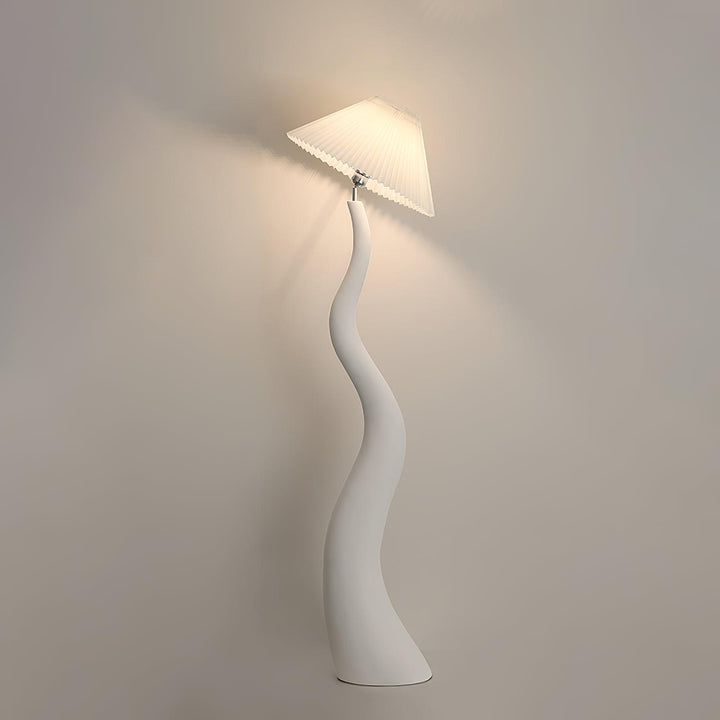 Vridna Plisserad Golvlampa