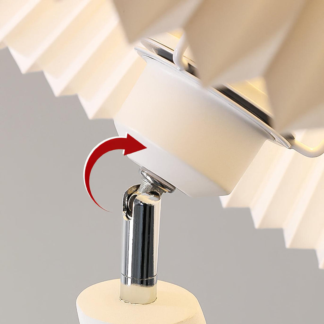 Vridna Plisserad Golvlampa
