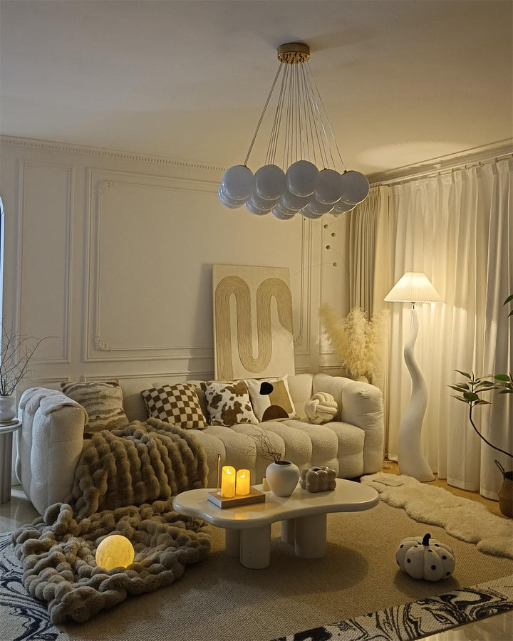 Vridna Plisserad Golvlampa