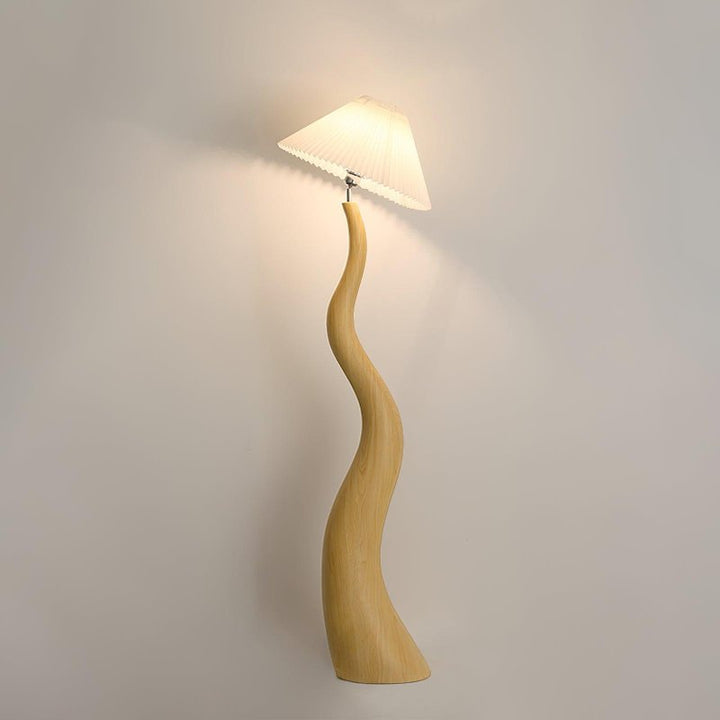 Vridna Plisserad Golvlampa