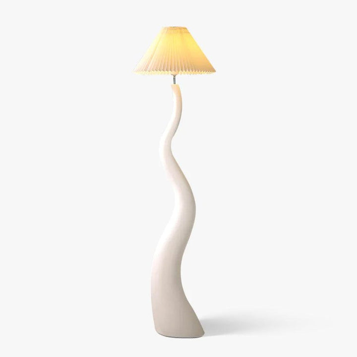 Vridna Plisserad Golvlampa