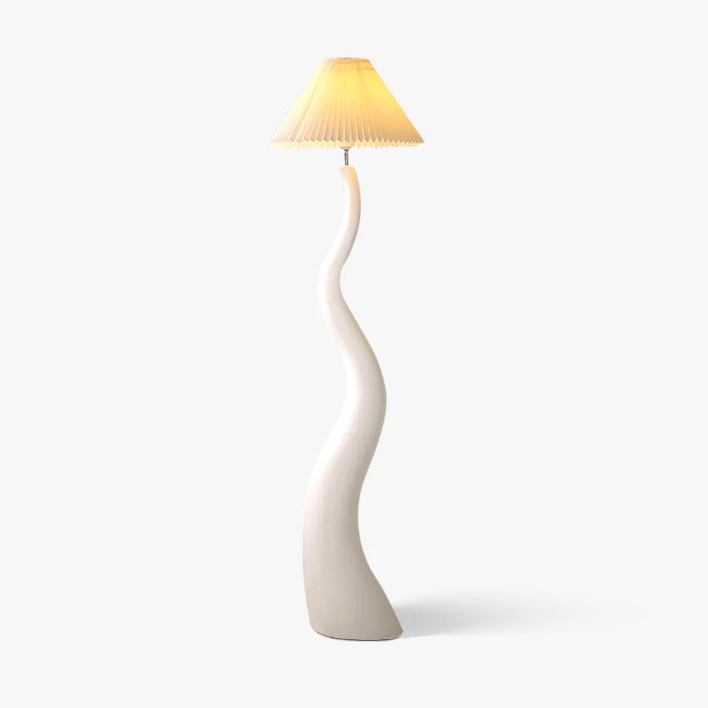 Vridna Plisserad Golvlampa