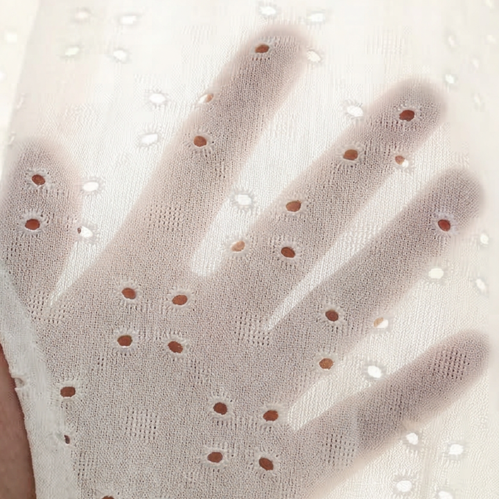 Vivara - Midi Klänning V-Neck w Diagonalnym Patchworku