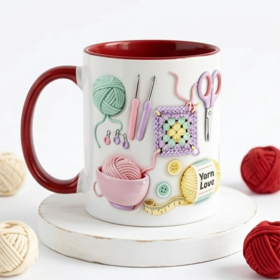 Yarnlove – mugg för rękodzieła 3D dla dziewiarek i szydełkujących