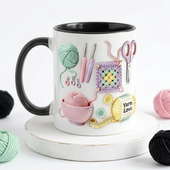 Yarnlove – mugg för rękodzieła 3D dla dziewiarek i szydełkujących