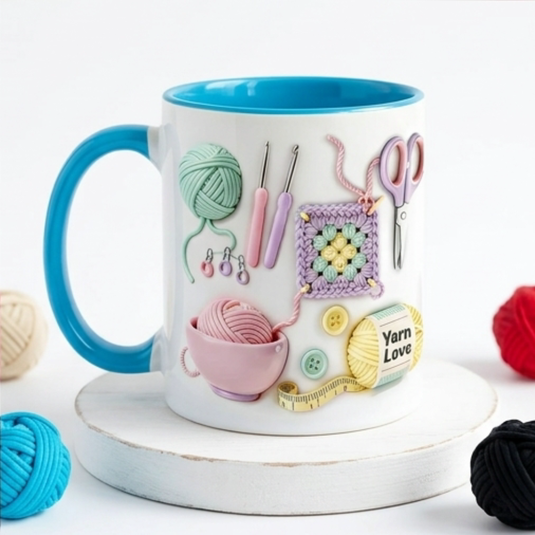 Yarnlove – mugg för rękodzieła 3D dla dziewiarek i szydełkujących