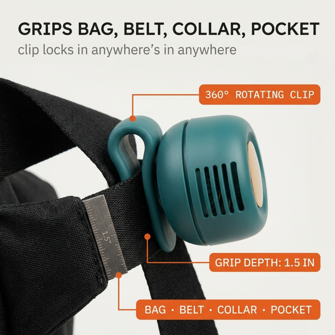 Breezly – Trådlös wentylator på klips