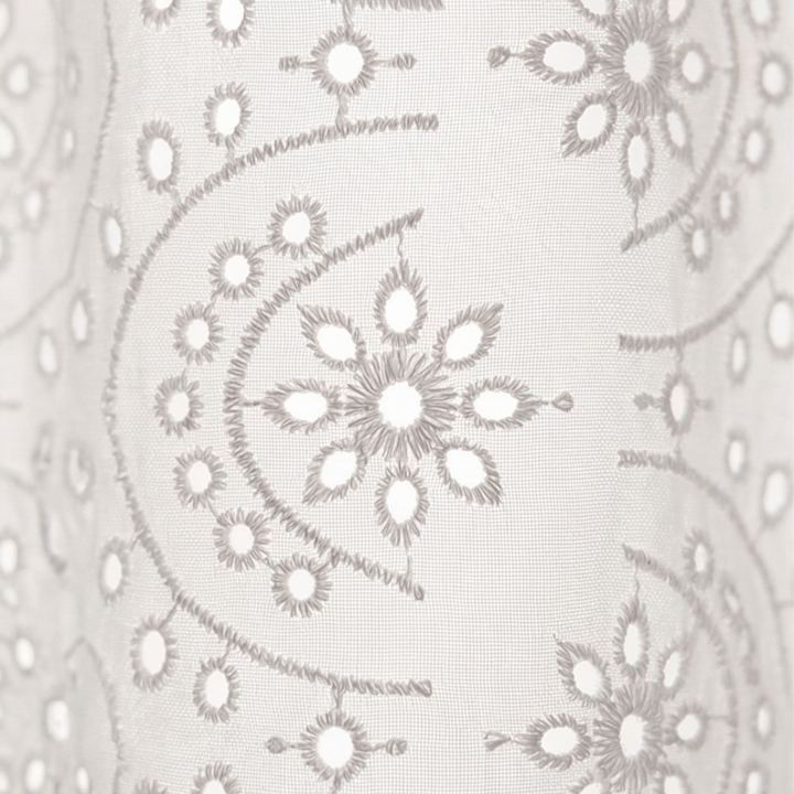 Florelle – Blus z broderad oczkiem i knappar