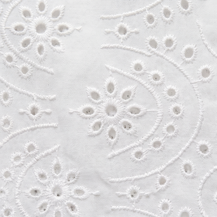Florelle – Blus z broderad oczkiem i knappar