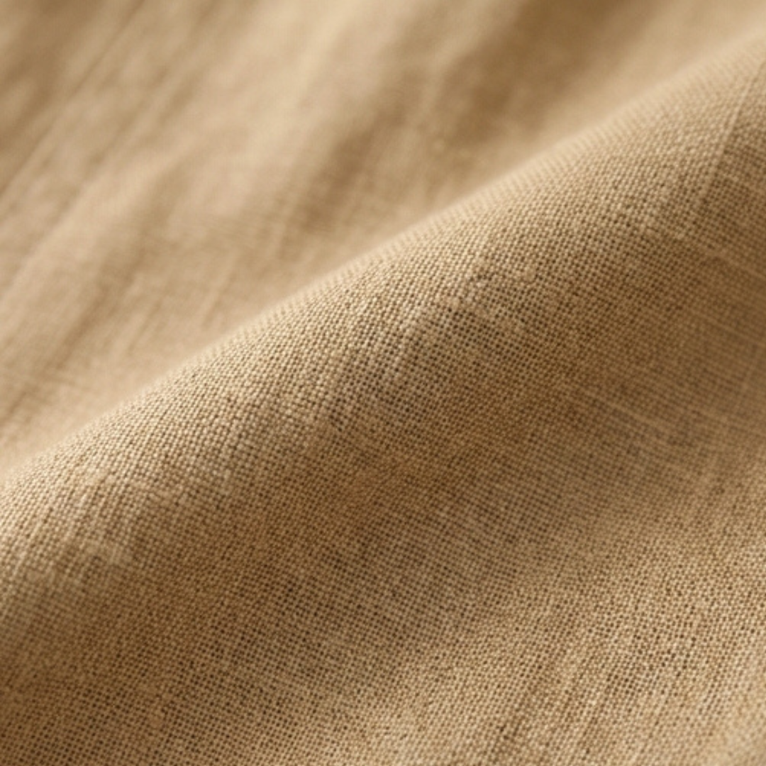 Linara – Byxor Tapered z Bawełny i Lnu