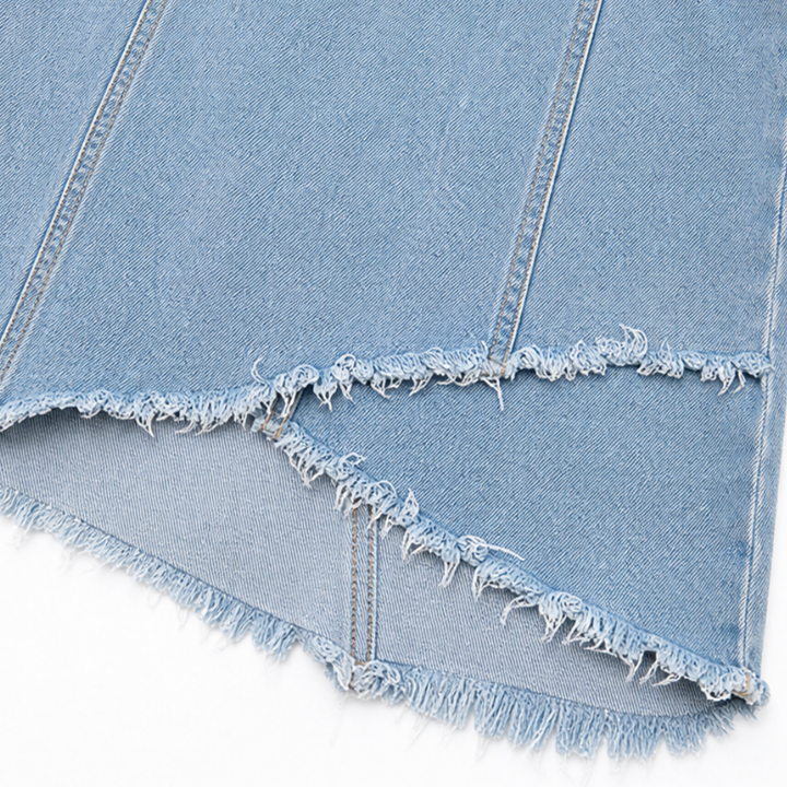 Solera – Klänning mini z urringning typu cold shoulder, med dragkedja i frędzlami