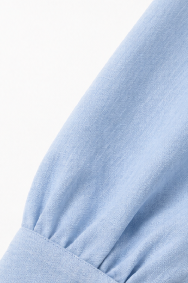 Wrapdaily – Klänning koszulowa midi A-Line z paskiem i kieszeniami