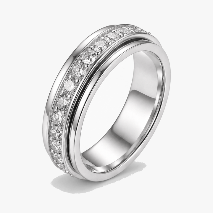 Serenova Roterande sig Ring z Cyrkoniami