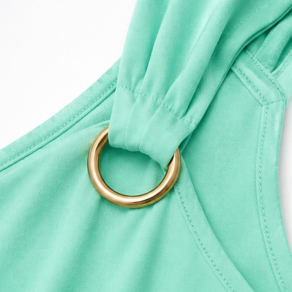 Wearbella – Komplet z okrągłym urringning i form av litery V i szortami