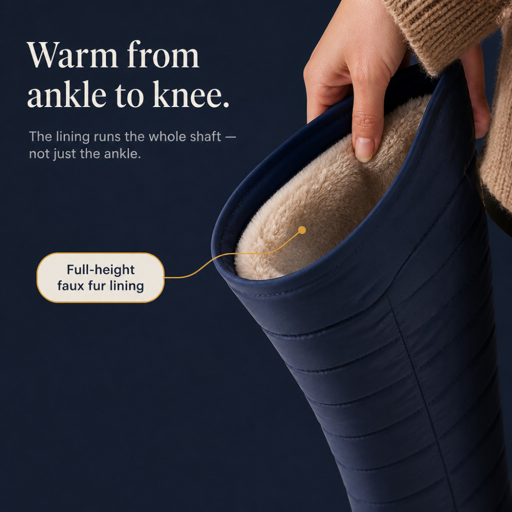 Duvella – Wysokie Vinter Boots w Stilu Puchowym