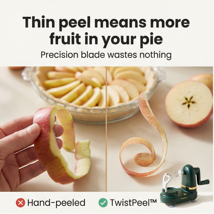 TwistPeel - Manuell skalare för äpplen
