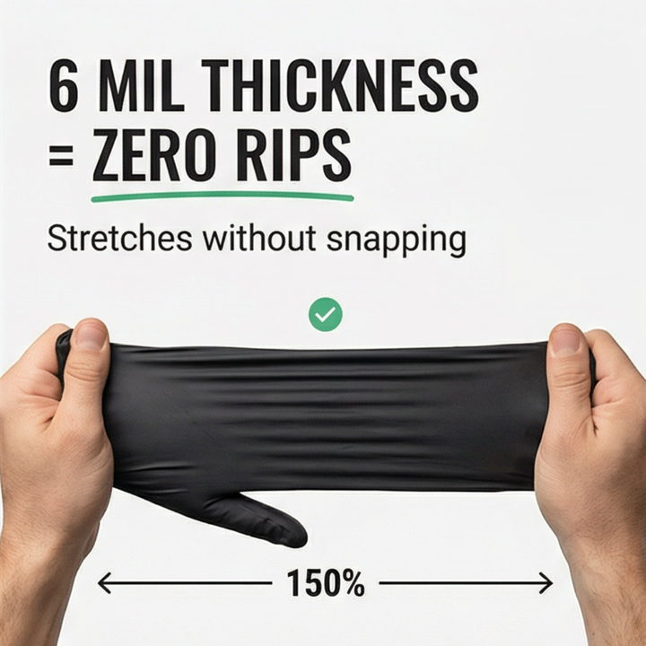 Gripshield - Rękawice nitrylowe o stor wytrzymałości (opakowanie 100 szt.)
