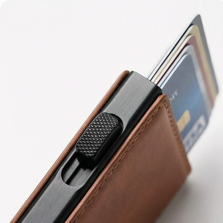 Vaultric - Slim Pop-Up Plånbok med ficka på AirTag