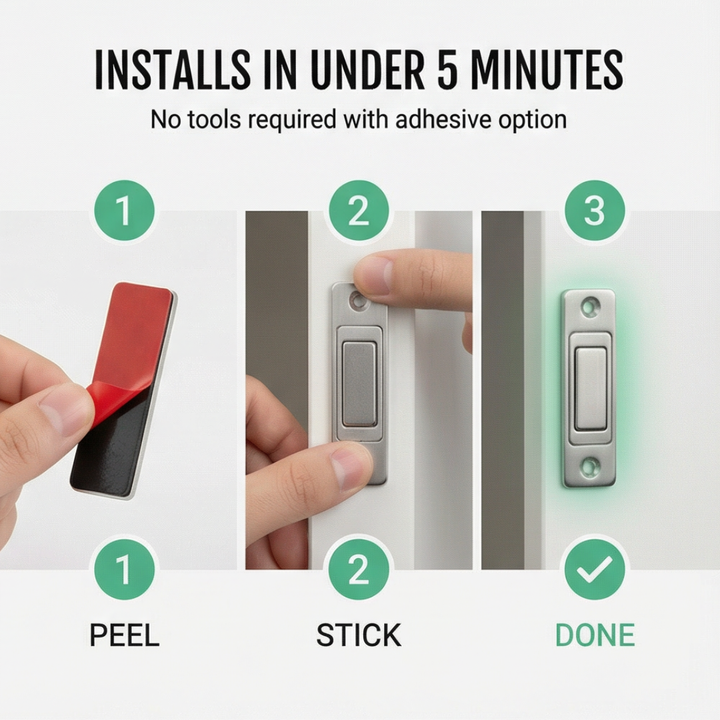 Snaplock - Ultra cienny magnet för drzwi szafek (opakowanie 5 stycken)
