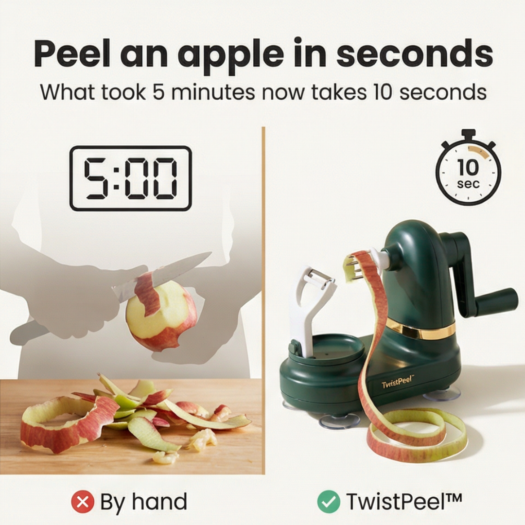 TwistPeel - Manuell skalare för äpplen