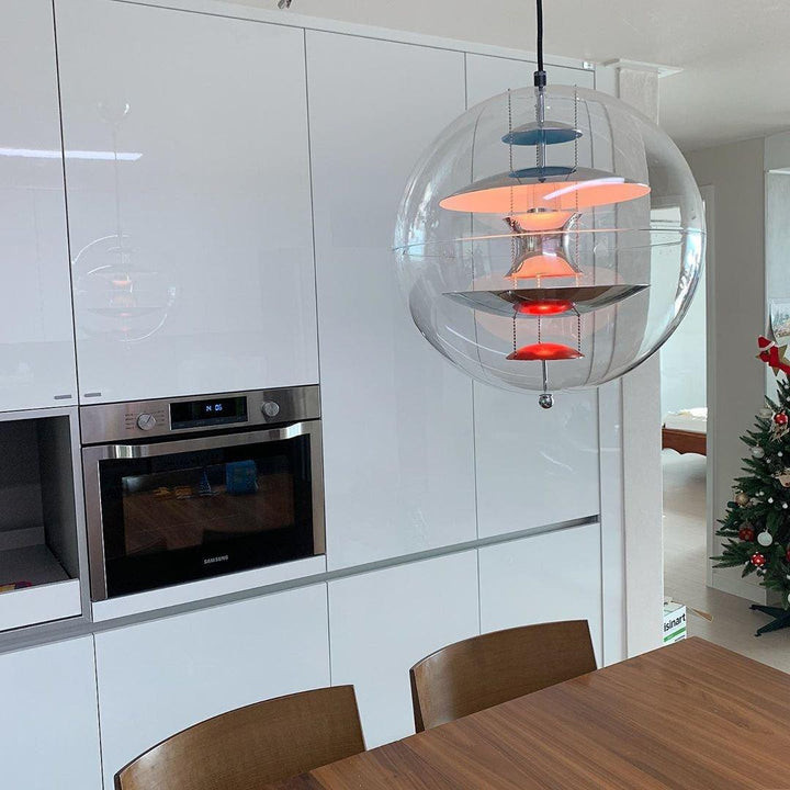 Rund Kula Hängande Lampa
