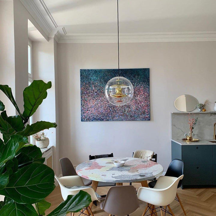 Rund Kula Hängande Lampa