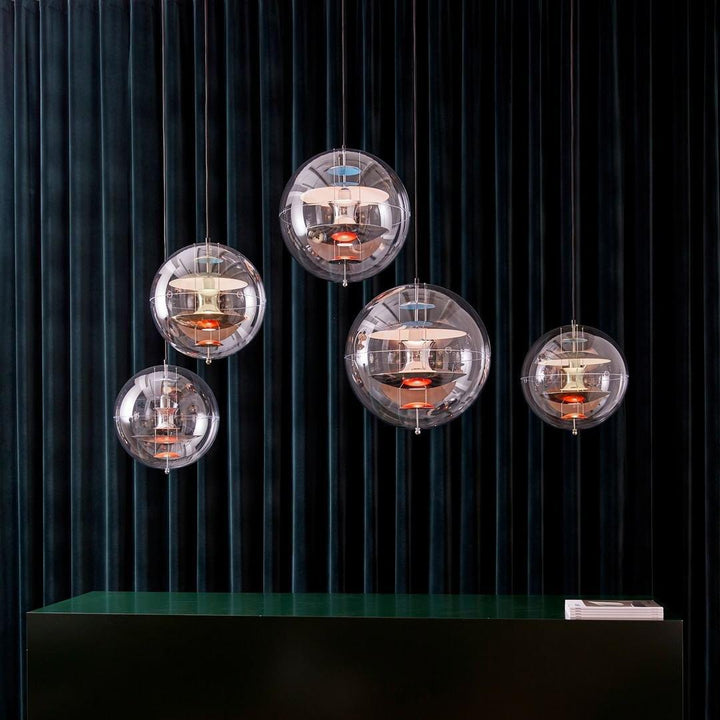 Rund Kula Hängande Lampa