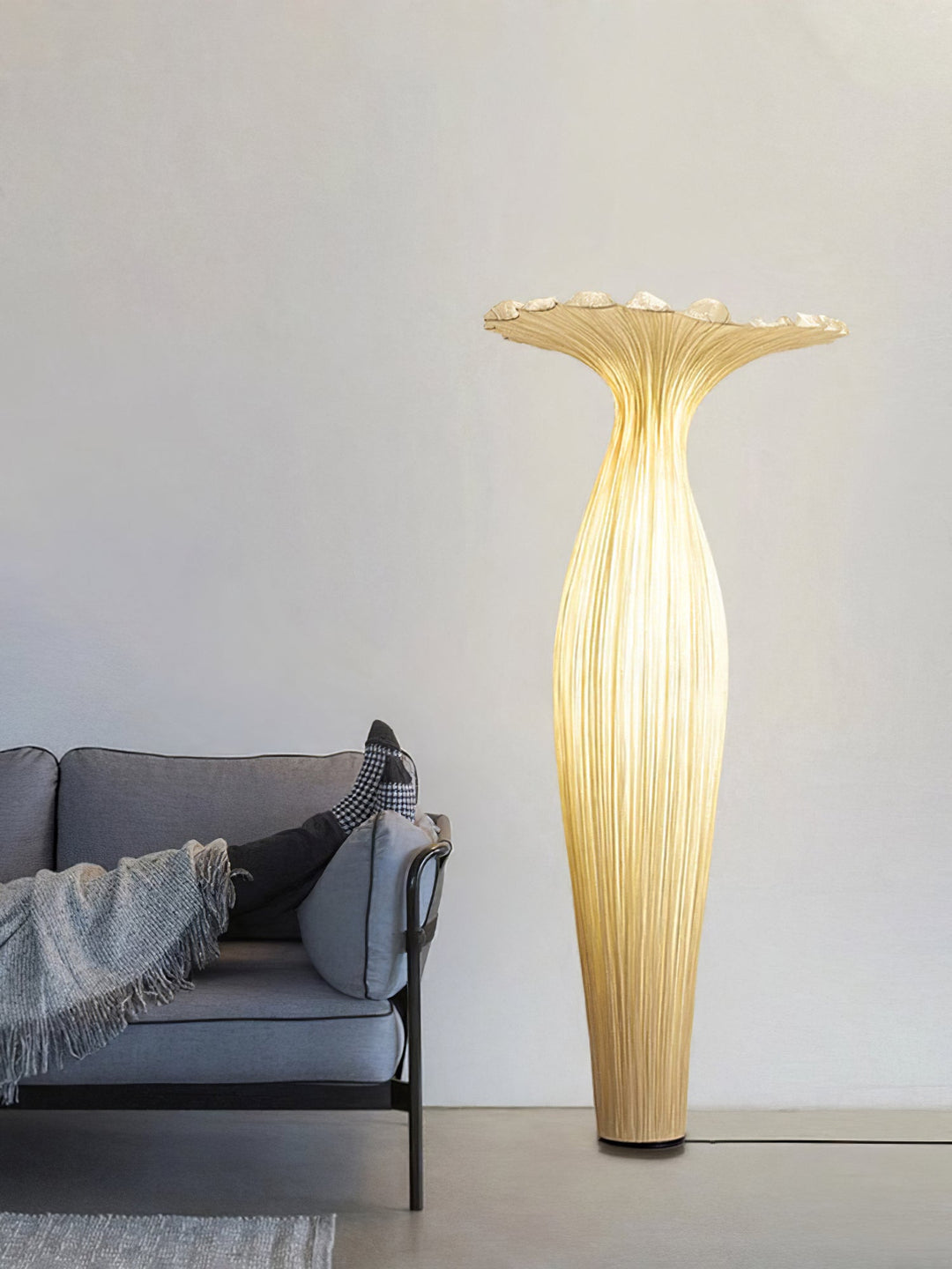 Vas Tyg Golvlampa