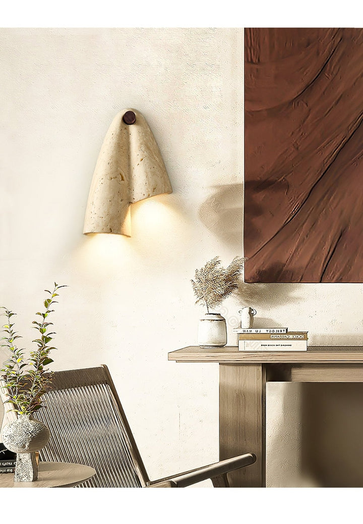 Velo Draped Stone Sconce