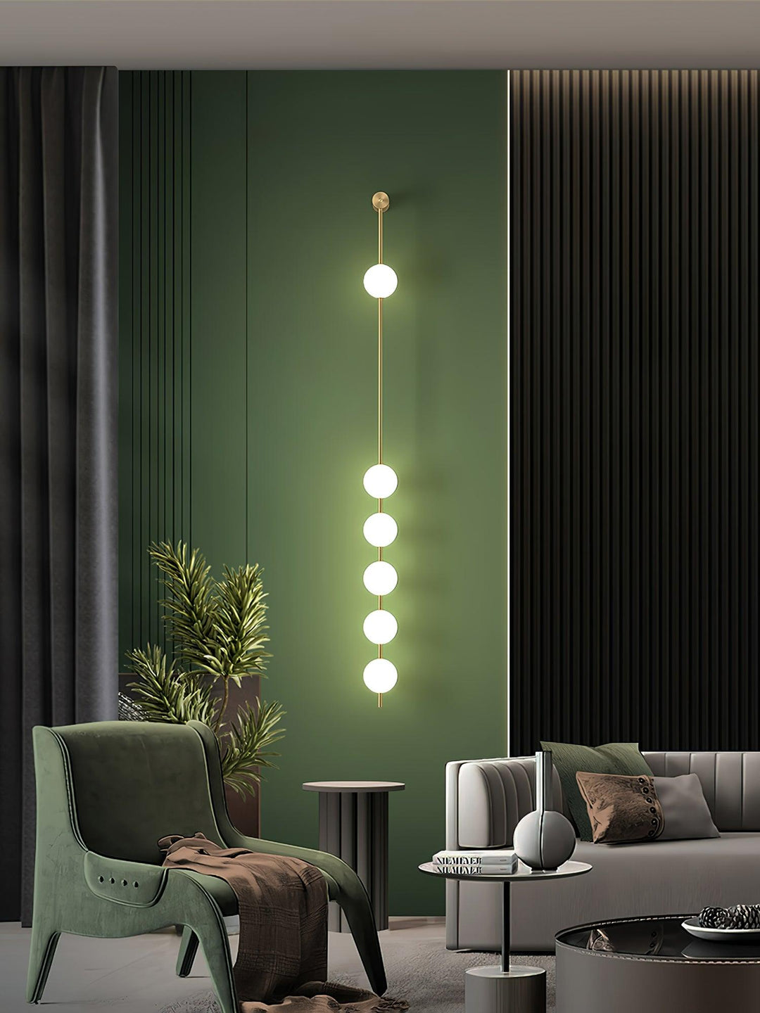 Vertikala Bollar Vägglampa