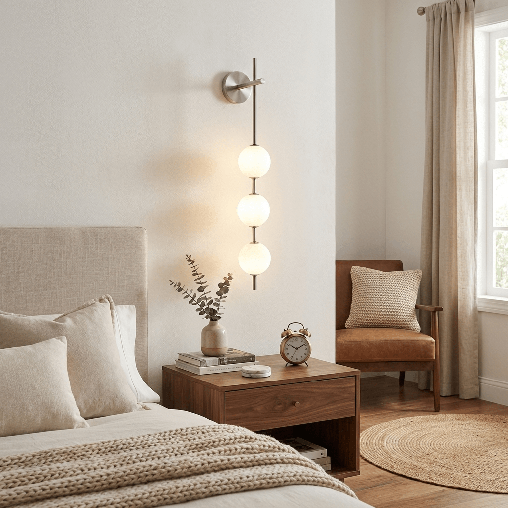 Vertikal Glob Vägglampa