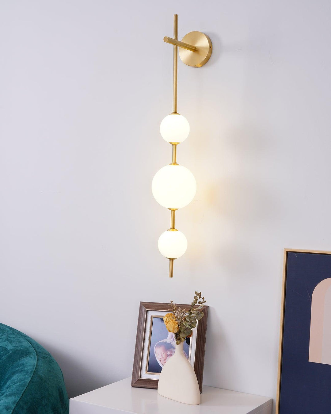 Vertikal Glob Vägglampa