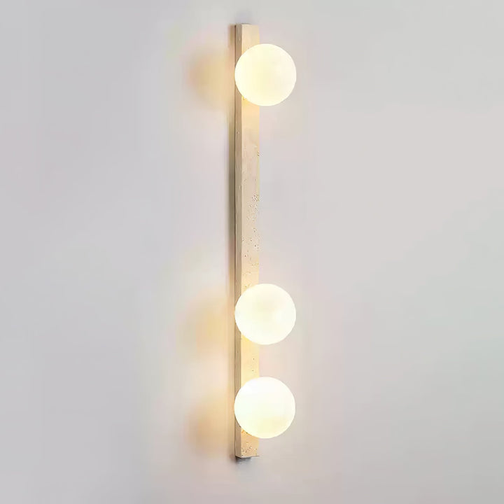 Vertikal Travertin Vägglampa