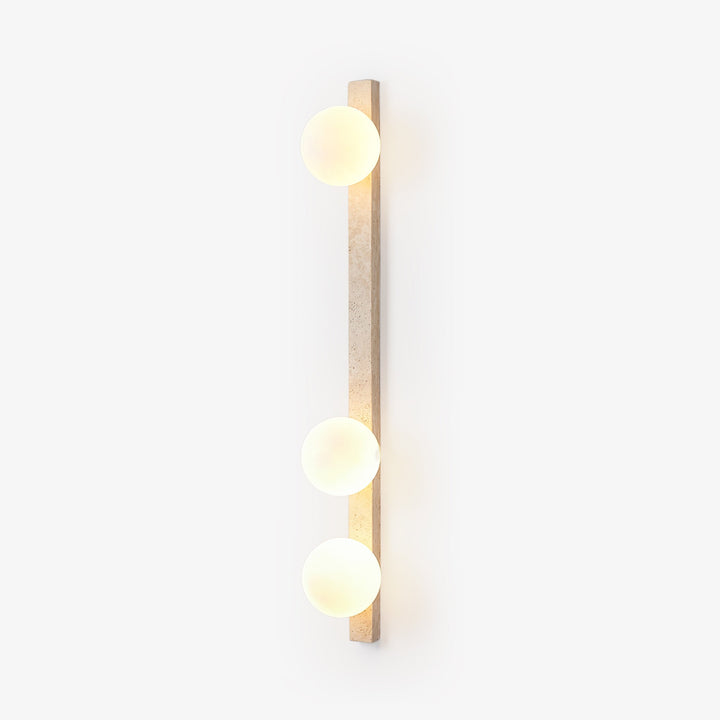 Vertikal Travertin Vägglampa