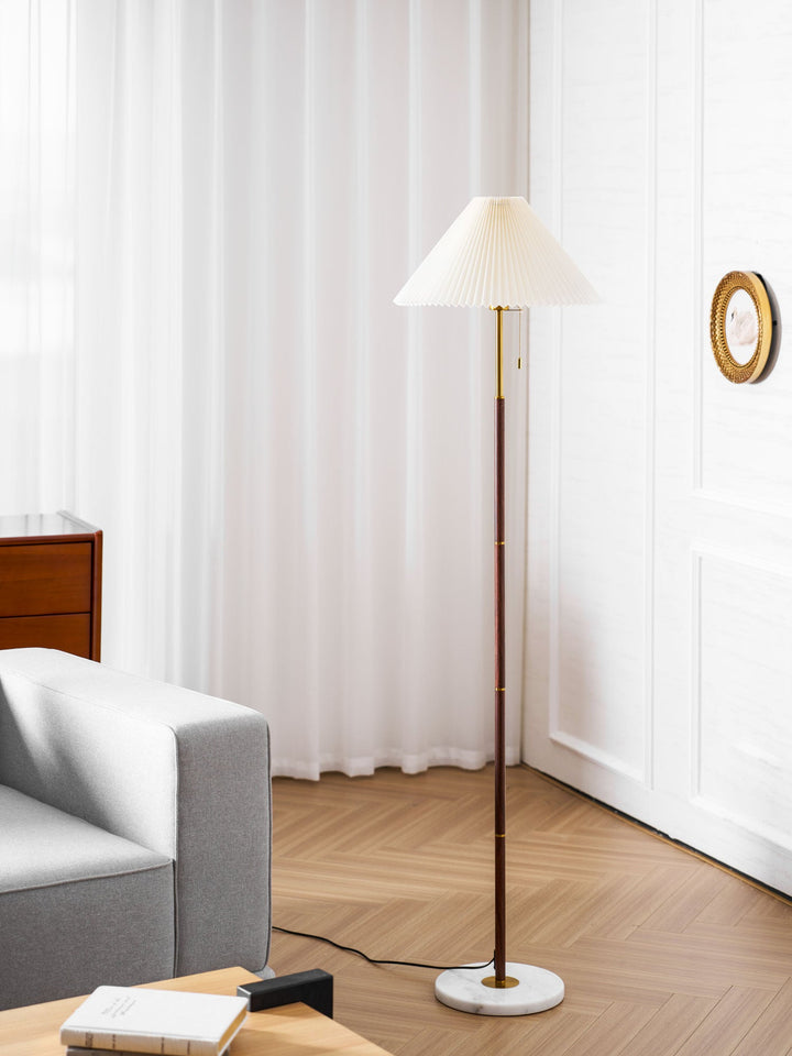 Vintage Plisserad Golvlampa
