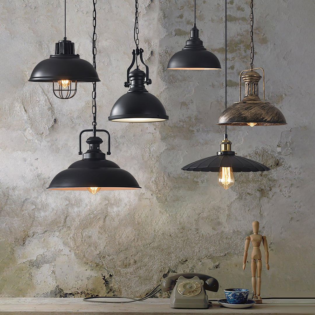 Vintage Industriella Kollektioner Hängande Lampa
