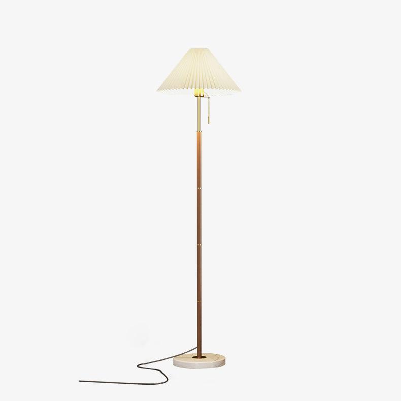 Vintage Plisserad Golvlampa