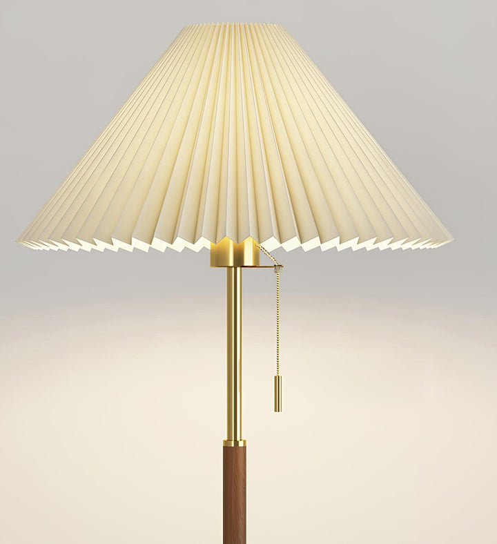 Vintage Plisserad Golvlampa