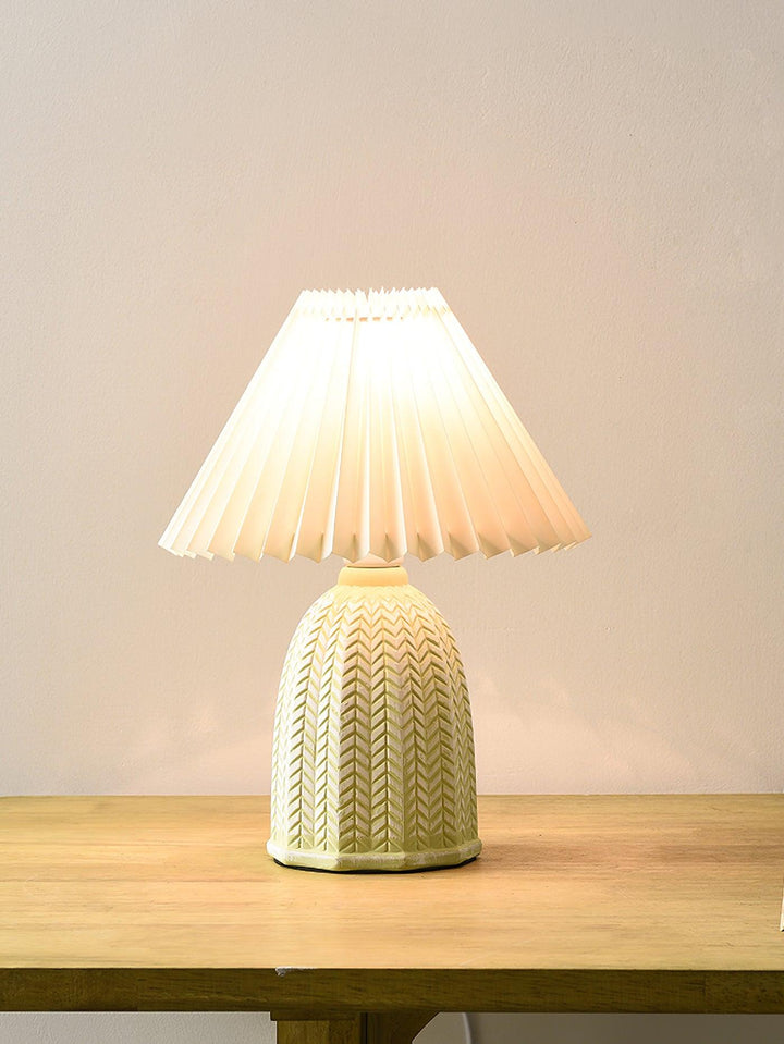 Vintage Fållad Bordslampa