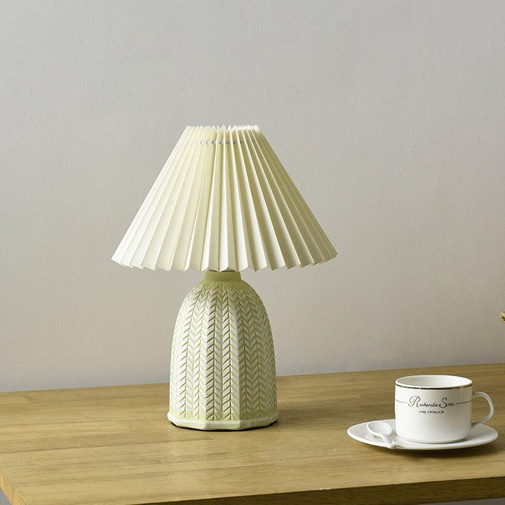 Vintage Fållad Bordslampa