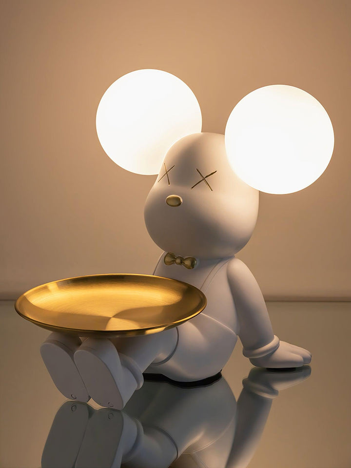 Violet Bear Tray Desk Lamp