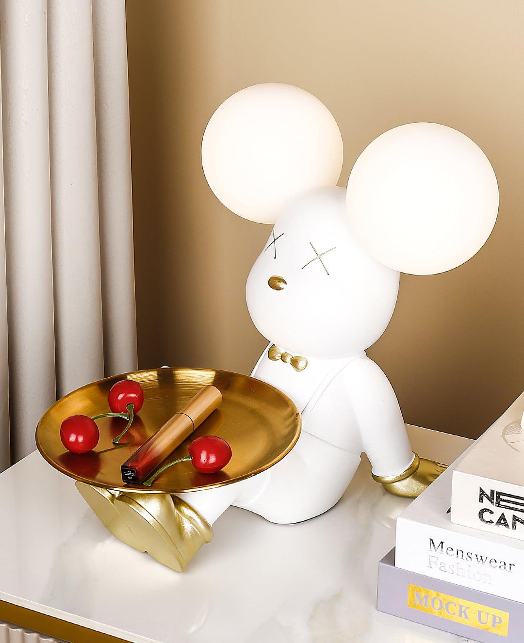 Violet Bear Tray Desk Lamp