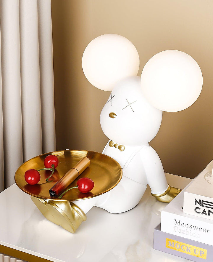 Violet Bear Tray Desk Lamp