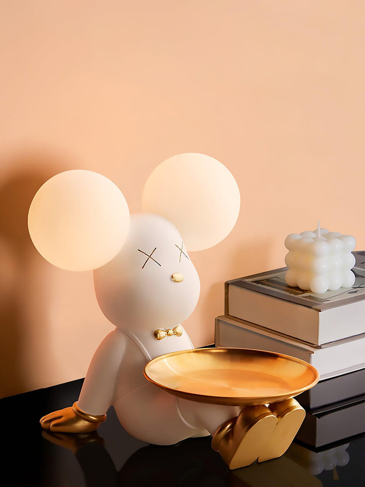 Violet Bear Tray Desk Lamp