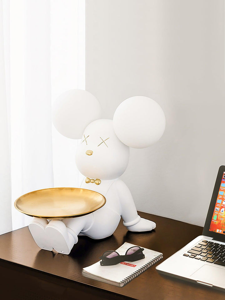 Violet Bear Tray Desk Lamp
