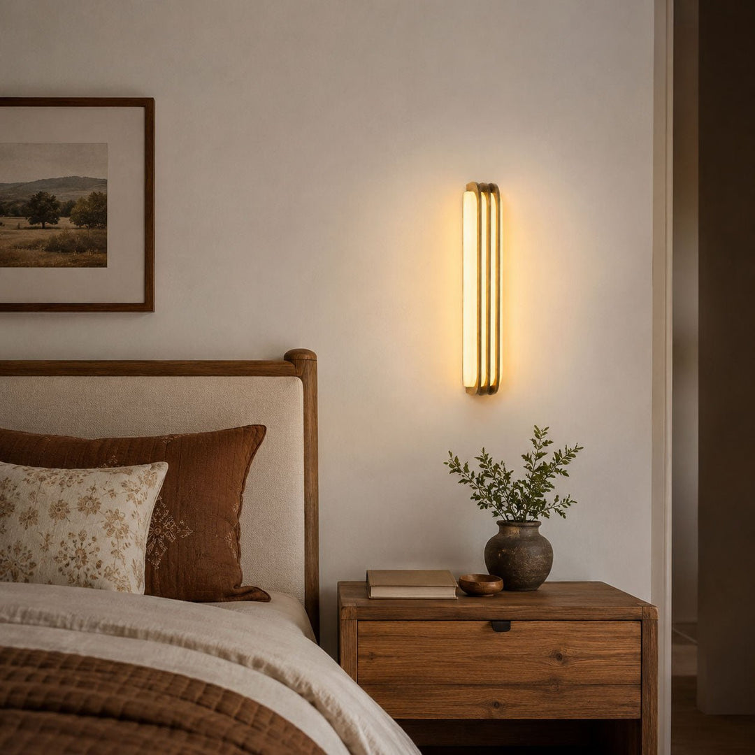 Virex Lagerad Alabaster Vägglampa