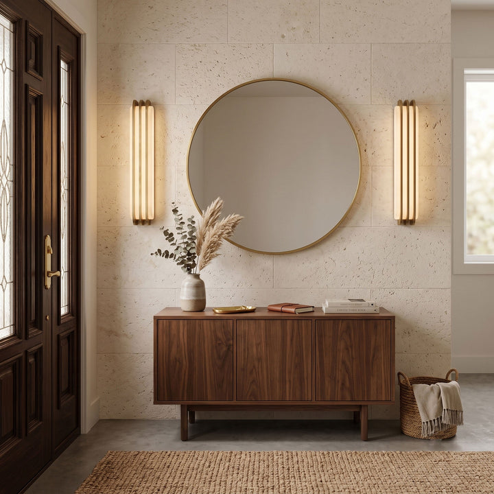 Virex Lagerad Alabaster Vägglampa