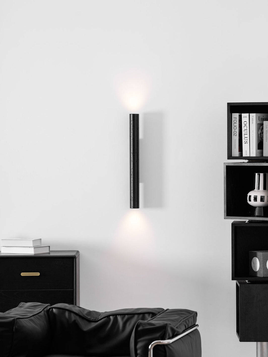 Vulkanisk Noir Vägglampa