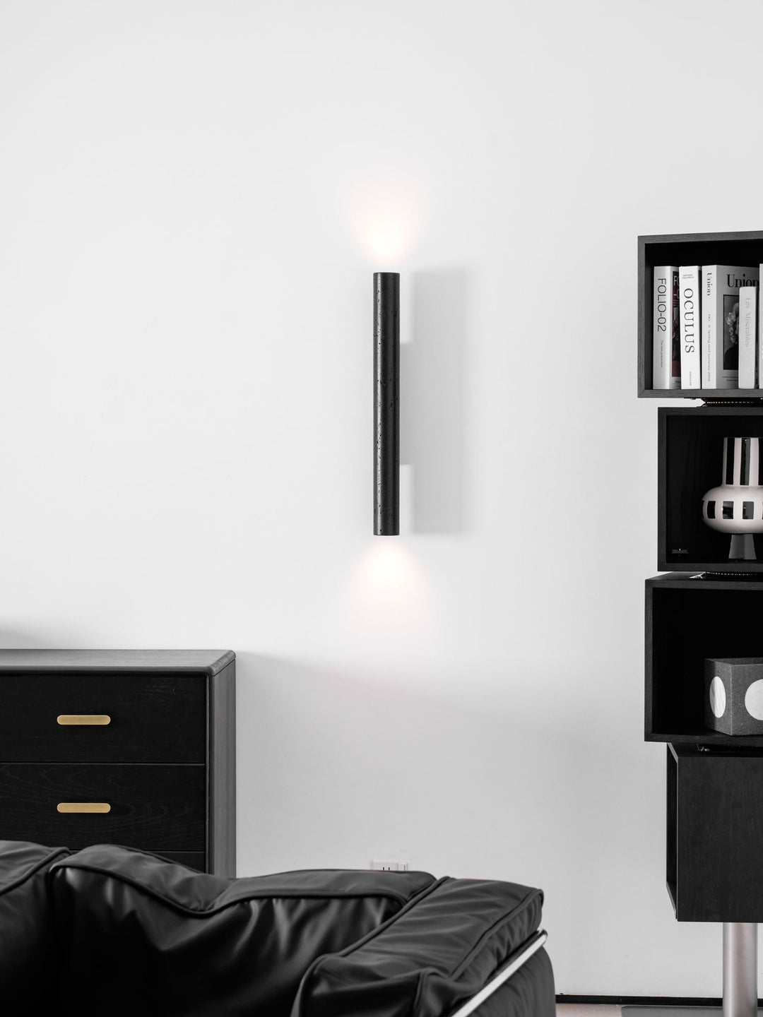 Vulkanisk Noir Vägglampa